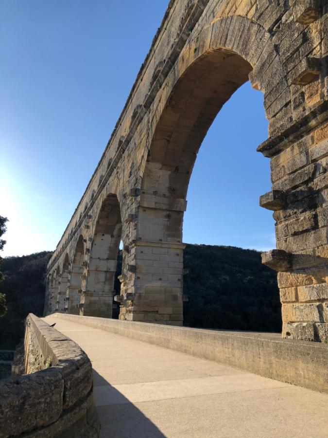 Studio Havre De Paix Au Pont Du Gard Piscine Et Jacuzzi Chez Valerie Payre แวร์ ปองต์ ดู การ์ ภายนอก รูปภาพ